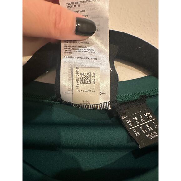 Ivy Park x Adidas Green Corset Crop Top SIZE SMALL - Picture 7 of 9